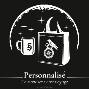 Carte de présentation de l'Accompagnement Personnalisé Mystic Trip pour organiser un voyage à Mystic Falls.